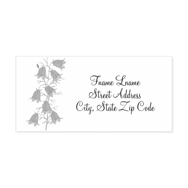 Vacker Sjublommor Självbläckande Stämpel (Design)