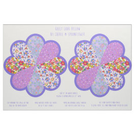Vacker skär- och syboho-quiltstil blomsterkit tyg