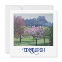 Vacker Skottland Edinburgh Castle finkonst