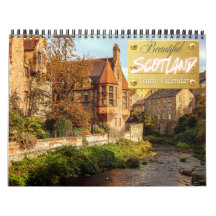 Vacker Skottland Europeisk Kalender