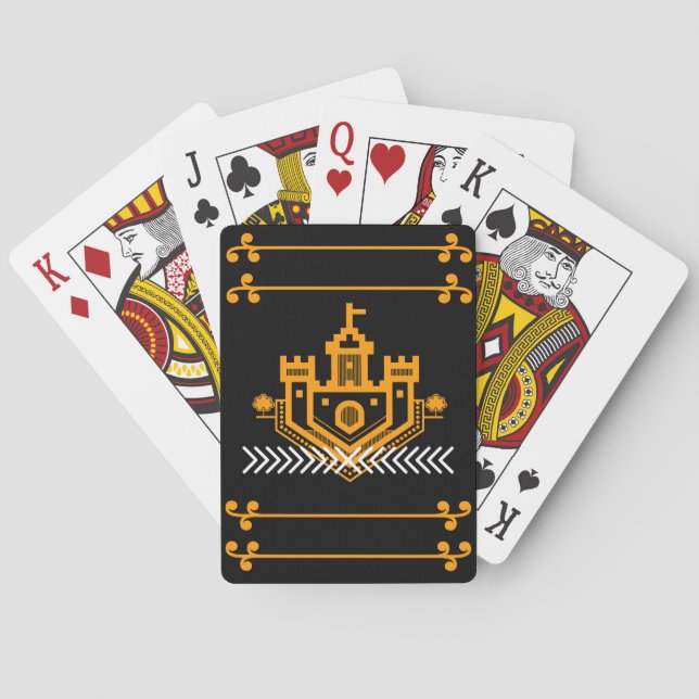 vacker slott casinokort (Baksidan)