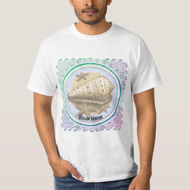 Vacker snäckskal  t shirt (Framsida)