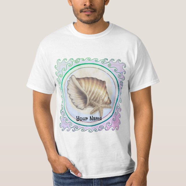 Vacker snäckskal  t shirt (Framsida)