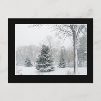 Vacker snöstorm vykort - Anpassad