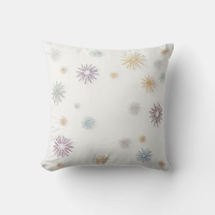 Vacker snowflake mönster cushion kudde
