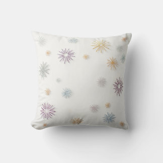 Vacker snowflake mönster cushion kudde