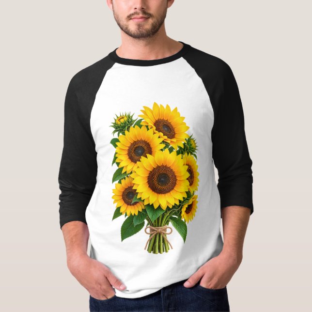 Vacker solfältslandskap t shirt (Framsida)