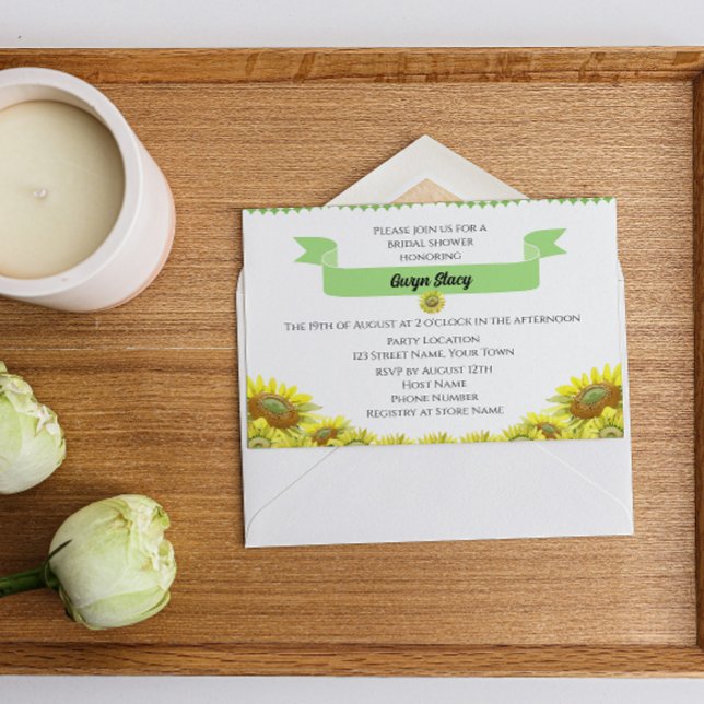 Vacker solfjäderinbjudan inbjudningar (Skapare uppladdad)