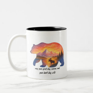Vacker solnedgång Björn Kaffe Mugg