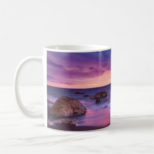 Vacker solnedgång - kustfoto kaffemugg