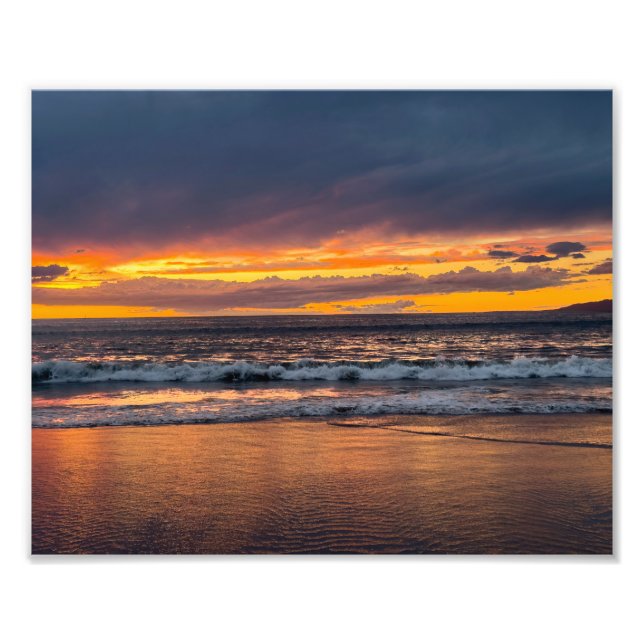 Vacker solnedgång - Marina Del Rey, CA Fototryck (Framsidan)
