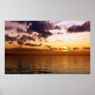 vacker solnedgång poster