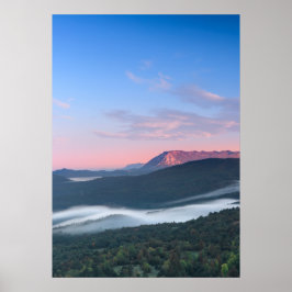 Vacker soluppståndelse på Nanos från Šilentabor Poster