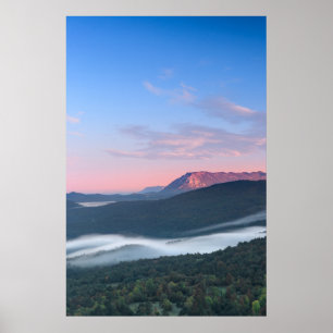 Vacker soluppståndelse på Nanos från Šilentabor Poster