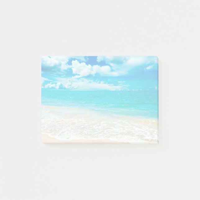 Vacker sommarstrand post-it block (Framsida)