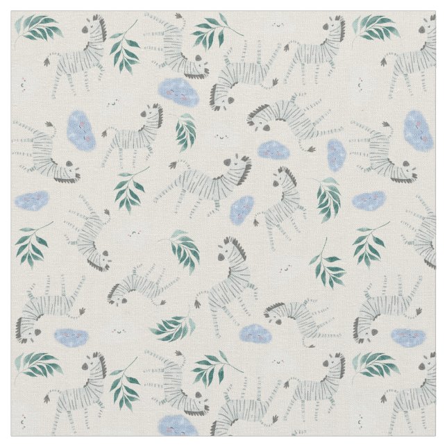 Vacker, söt safari-pastelldjungel zebra-rosa tyg (Närbild)