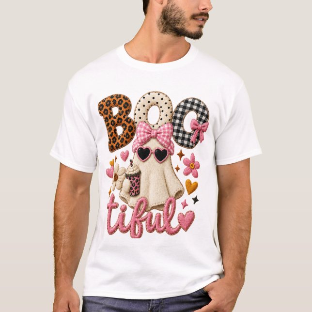 Vacker söt spök Halloween T-shirt (Framsida)