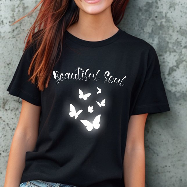 Vacker Soul Butterfly Womans T Shirt (Skapare uppladdad)