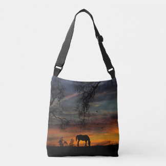 Vacker Southwest Horse Tote Axelväska