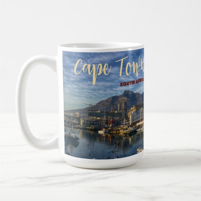 Vacker souvenir-kaffemugg från Cape Town Kaffemugg (Vänster)