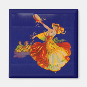 vacker spansk dansare magnet