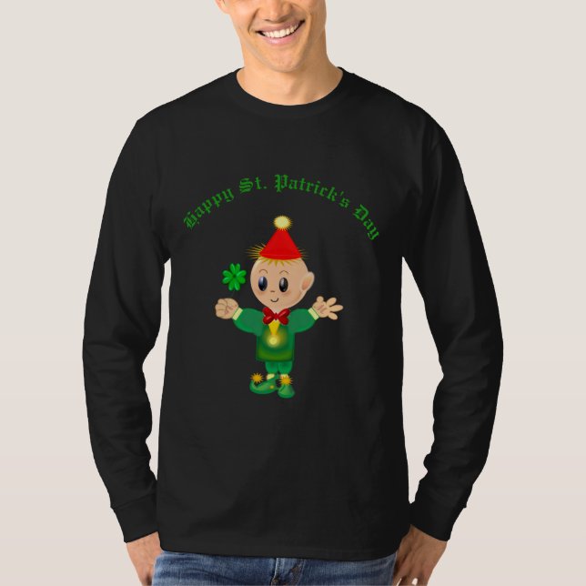 Vacker St. Patricks dag-älva Tee (Framsida)