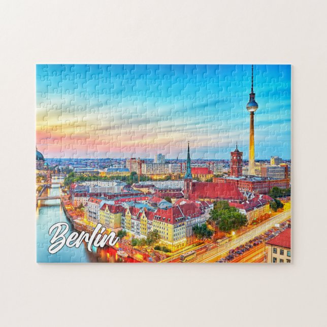 Vacker Stad Berlin, Tyskland Pussel (Horisontell)