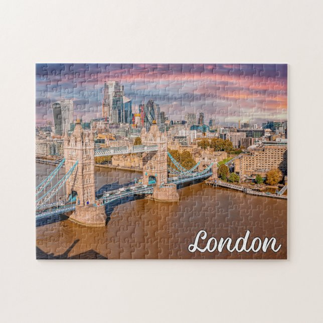 Vacker stad London, England Pussel (Horisontell)