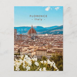 Vacker stadsbild av Florens, Toscana, Italien Vykort