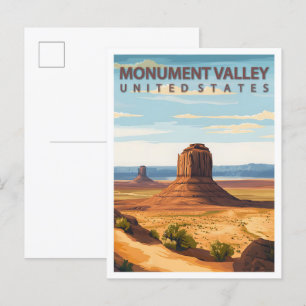 Vacker Ställe Monument Valley USA Travel Vykort