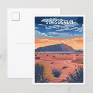 Vacker Ställe Sossusvle Namibia Travel Vykort
