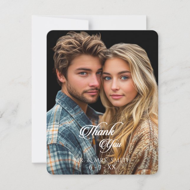 Vacker Stilfullt Foto Tack  (Framsida)