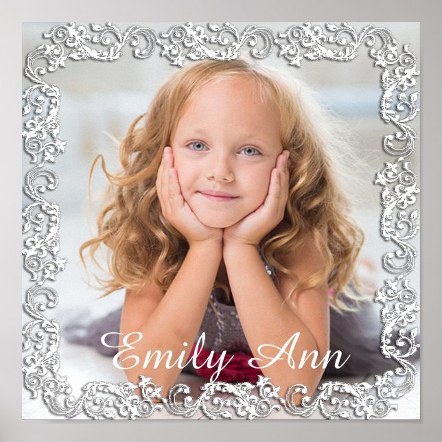 Vacker stor fotoposters med manus kant poster (Framsidan)