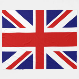 Vacker Storbritanniens flagga union jack Fleecefilt