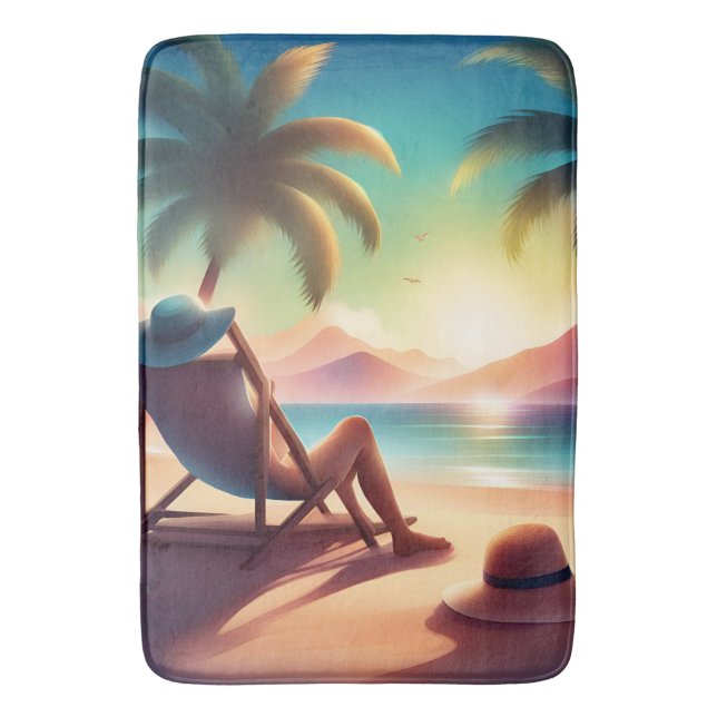 vacker strand badrumsmatta (Framsidan (Vertikal))