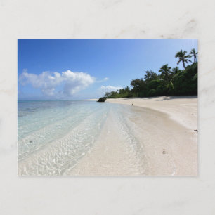 vacker strand i Tonga Vykort