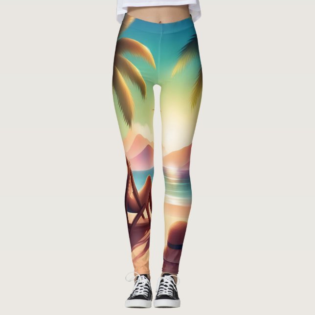 vacker strand leggings (Framsida)