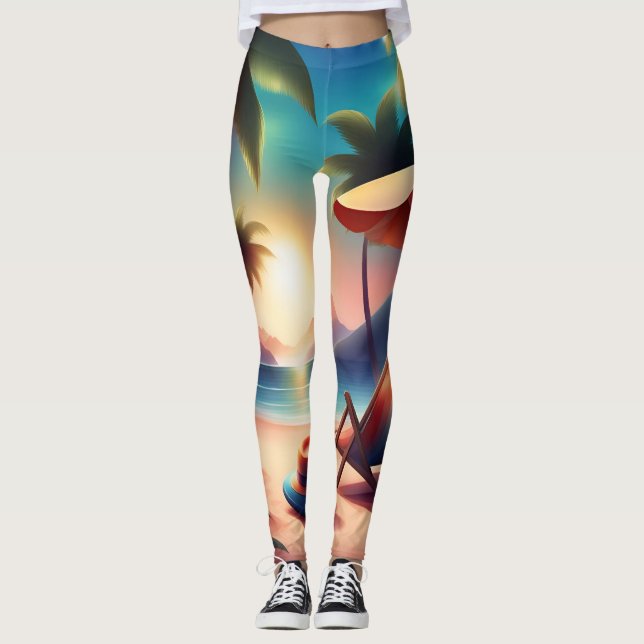 vacker strand leggings (Framsida)