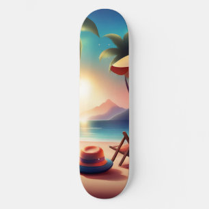 vacker strand mini skateboard bräda 18,5 cm