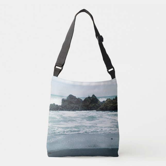 Vacker strandvy... axelväska (Framsida)