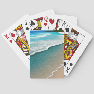 Vacker strandvy casinokort