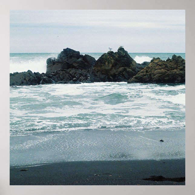 Vacker strandvy... poster (Framsidan)