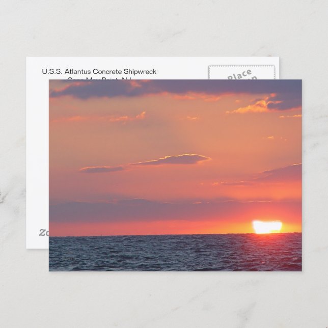 Vacker Sunset Beach, Cape May, NJ Vykort (Fram/baksida)