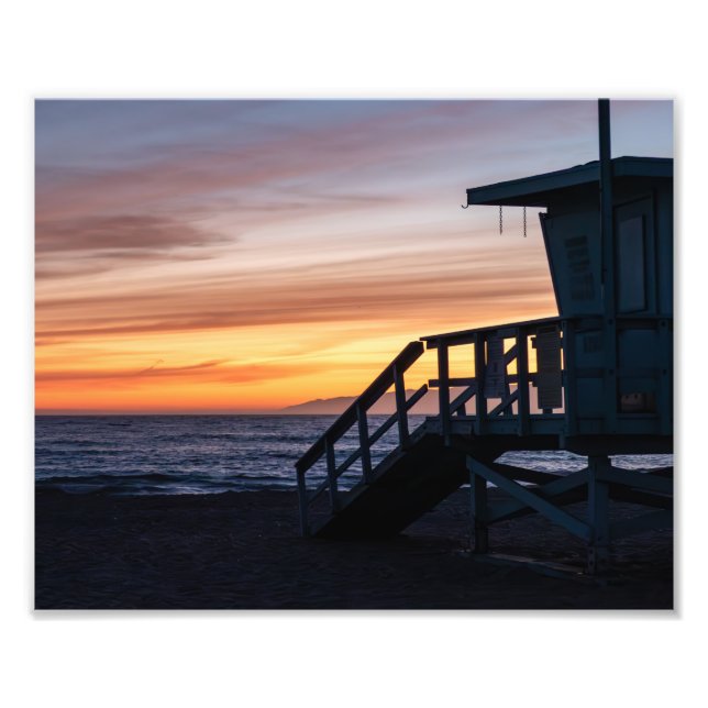 Vacker Sunset - Marina Del Rey, CA Fototryck (Framsidan)