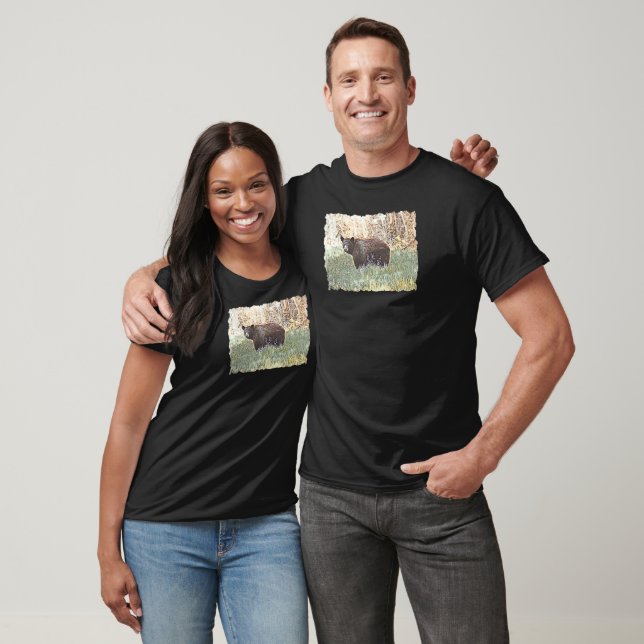 Vacker svart björn t shirt (Unisex)