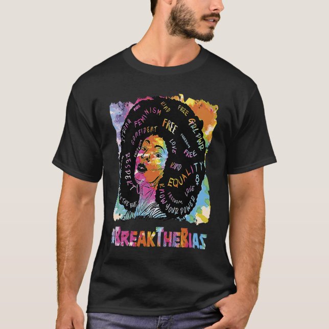 Vacker Svart Historia Bryt fördomen  7 T Shirt (Framsida)