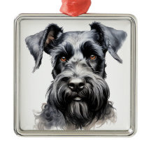 VACKER SVART KERRY BLUE TERRIER HUND