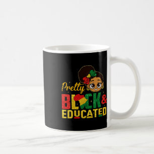 Vacker svart och utbildad jag är den starka afrika kaffemugg