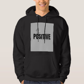 Vacker svart T-shirt med text. Hoodie