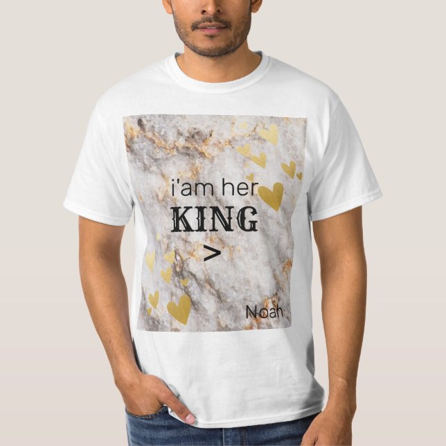 Vacker Sweet KUNG-QUEEN T-Shirt (Framsida)